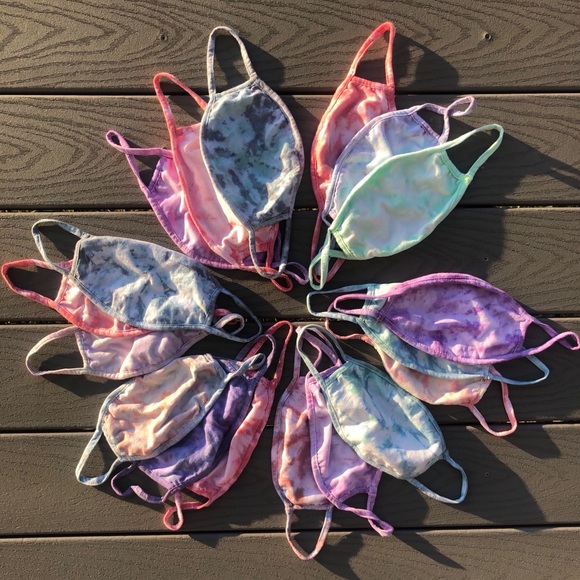 3 Pack - Tie Dye Cotton Face Masks - Picture 2 of 3